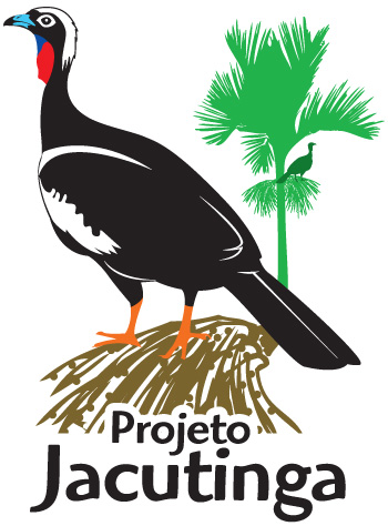 logo do projeto jacutinga, o qual realiza do manejo de fauna para reintroduzir jacutingas na mata atlântica